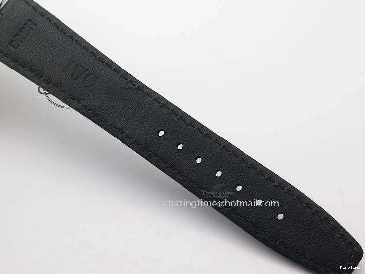 MIROTIME 0204 Portuguese Tourbillon Power Reserve Moonphase SS Black Dial Gold Numbers On Black Leather Strap RelaxedFit 7320